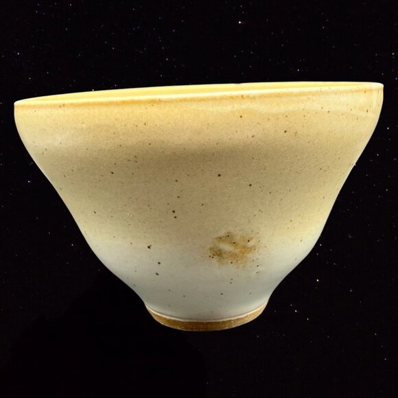 Vintage Hand Thrown Clay Art Pottery Signed Bowl Dish Glazed 5”T 7”W - Picture 11 of 11